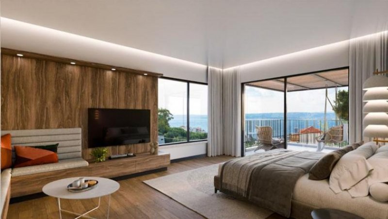 Plaka bei Chania Kreta, Plaka: Neubau-Projekt! Moderne Luxusvilla mit Meerblick zu verkaufen Haus kaufen